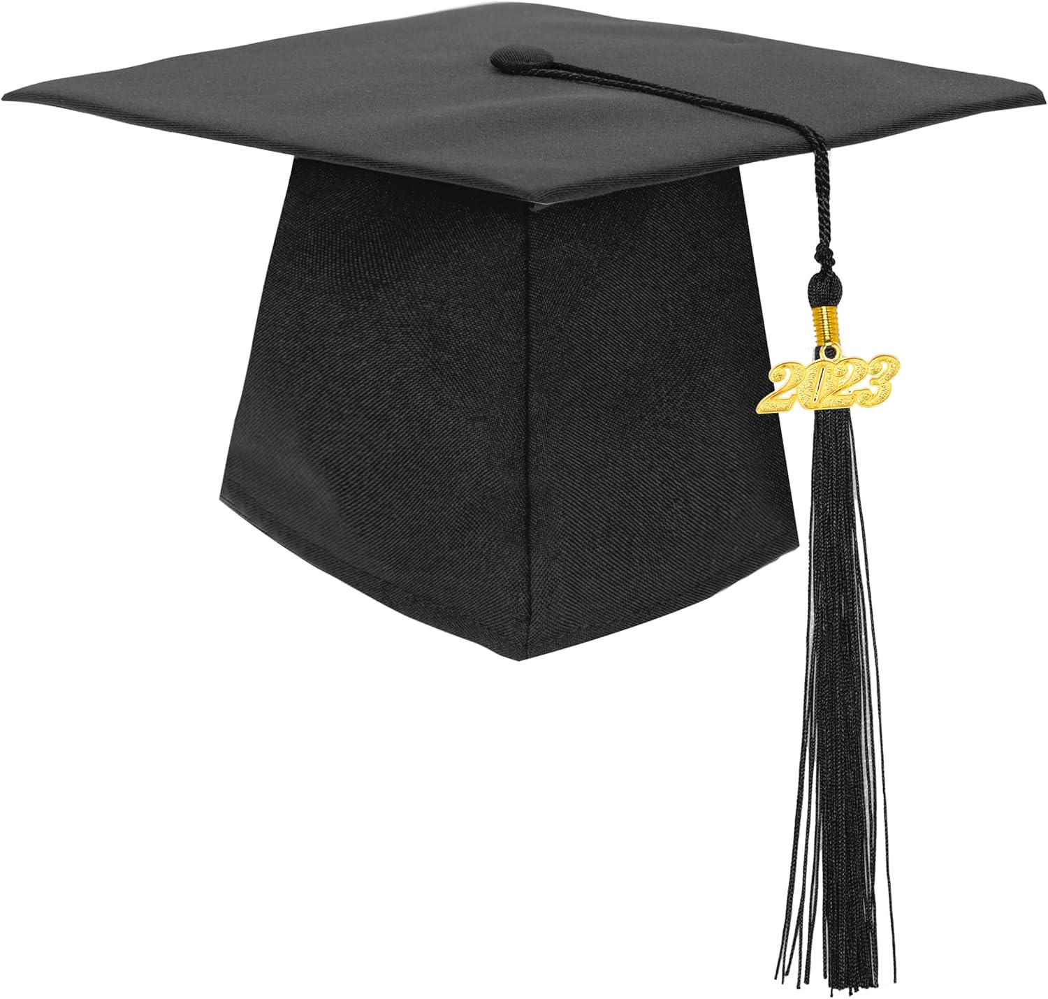 GRADFTY Gorra de graduación negra con borla 2023 para escuela secundaria y soltero