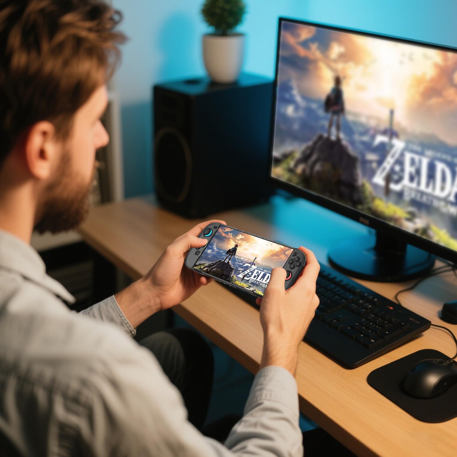 HEYSTOP [120 Pezzi] Cover Protettiva Compatibile con Nintendo Switch 2 Console Slim Hollow Bracket Design Custodia Antiurto e AntiGraffio Cover Skin per Nintendo Switch 2 2025 Ultimo Modello
