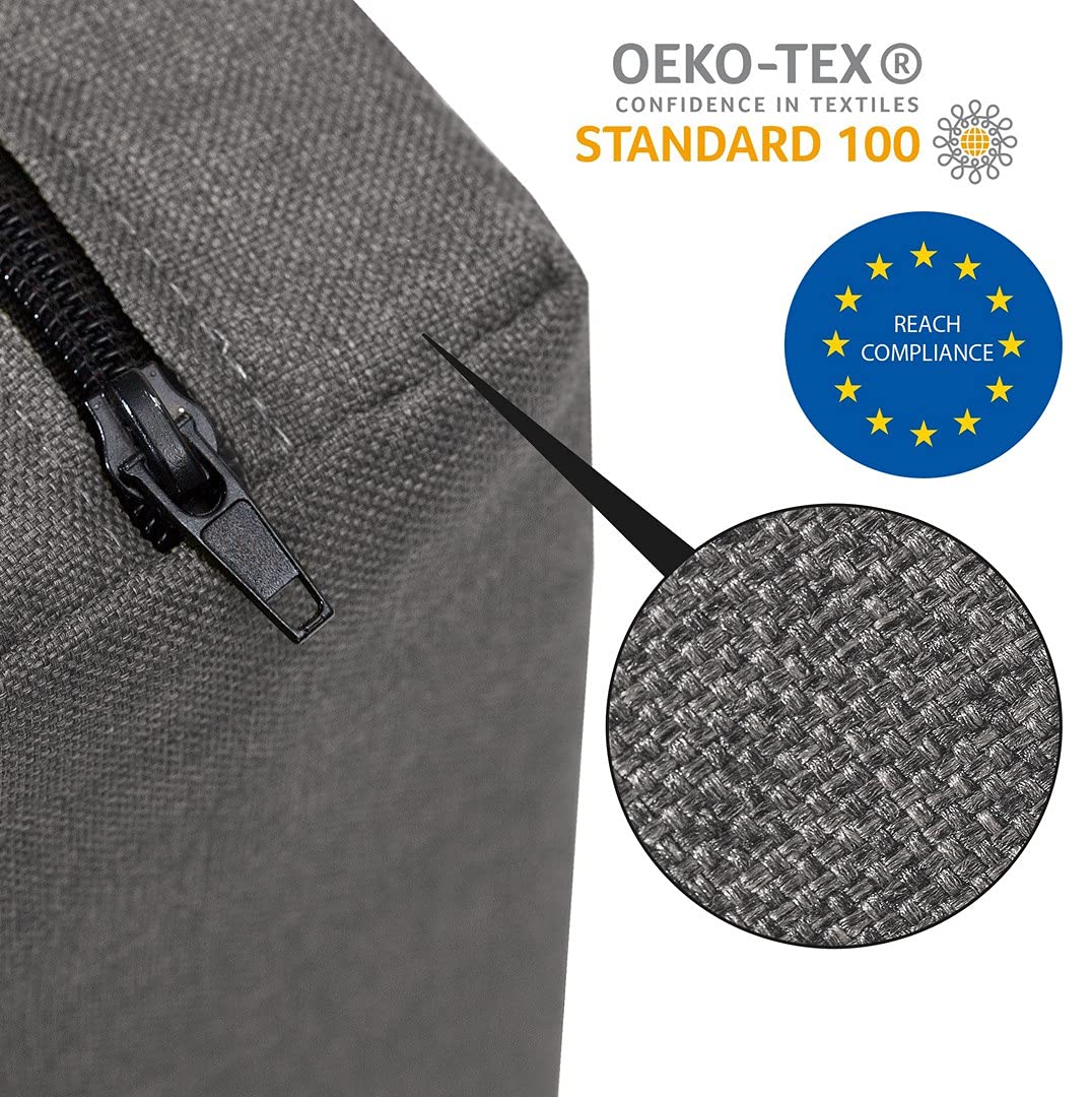 Garden Factory Set Cuscini Per Pallet - Seduta 120x60 Cm E Schienale 120x40 Cm, Colore Antracite - Foto 6