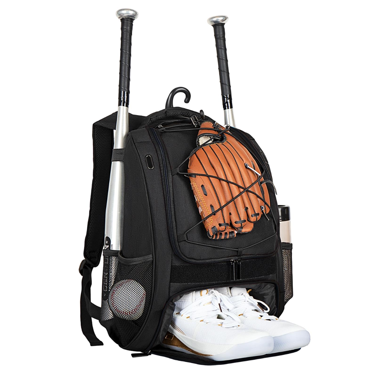 Baseball-Rucksack – Softball-Rucksack mit Schuhfach für Jungen – große Kapazität Jugend-Baseball-Rucksack für Helme, Schläger, Ausrüstung für Jugendliche und Erwachsene, Schuhe