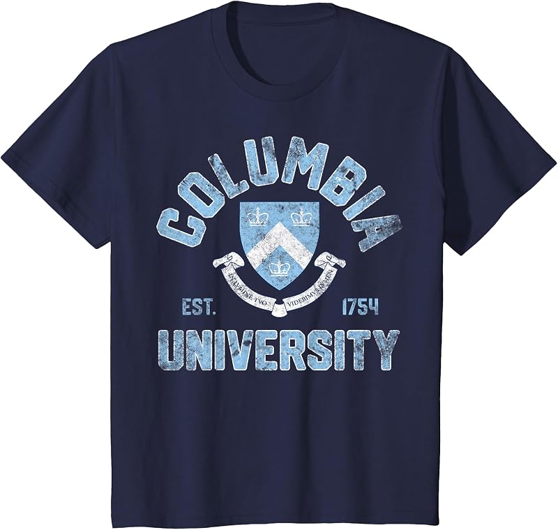 Arco con escudo vintage de Columbia para niños EST. 1754 Armada | remera Columbia
