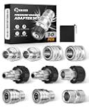 Saker Pressure Washer Hose Connector Set 10 PCS,Hose Adapter Set,Pressure Washer Connector Accessories,M22-14 Swivel to 3/8'' Quick Connect, 3/4" to Quick Disconnect,Quick Connect Set with Storage Bag