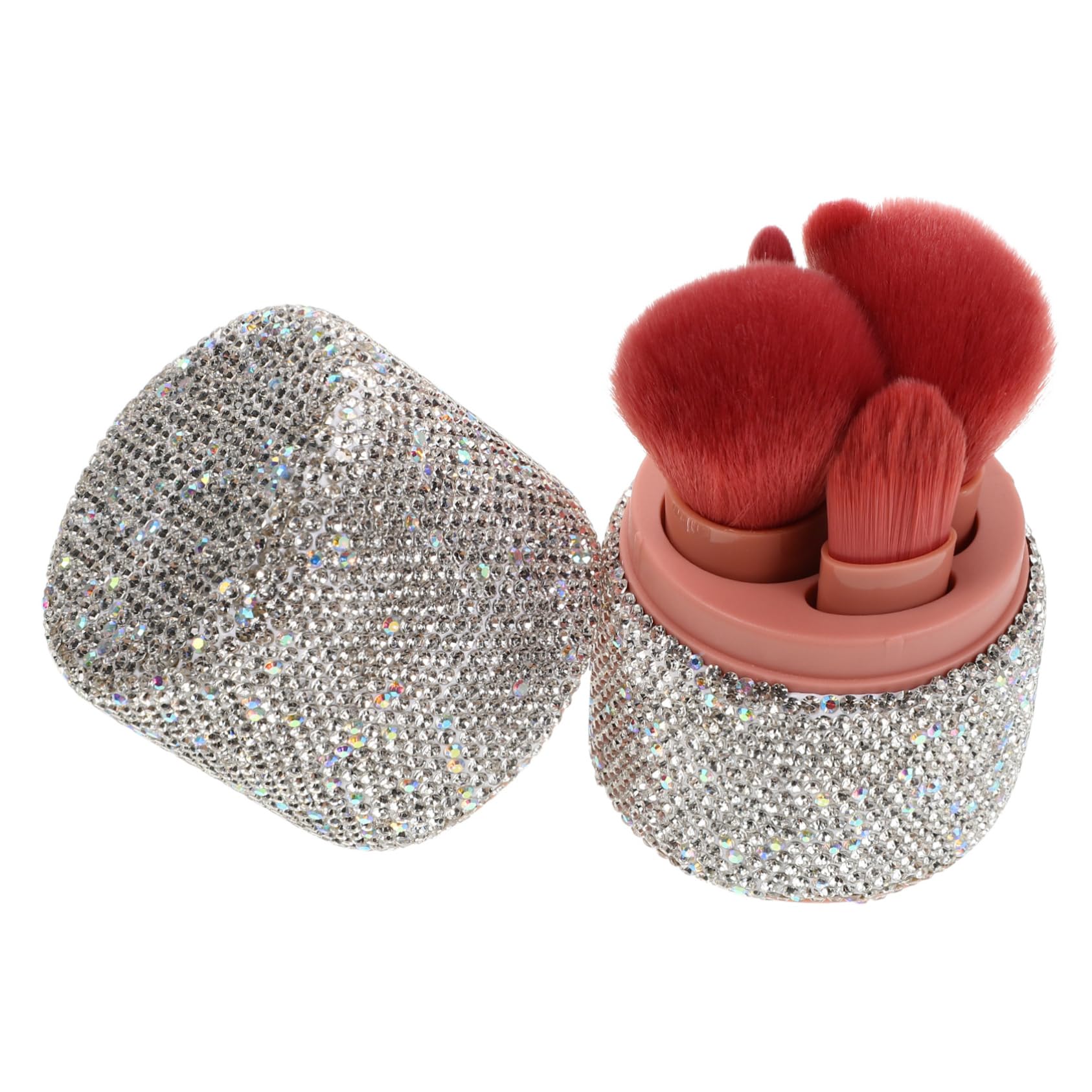 Set de Almacenamiento de Brochas de Maquillaje Portátil con Tapa, 1