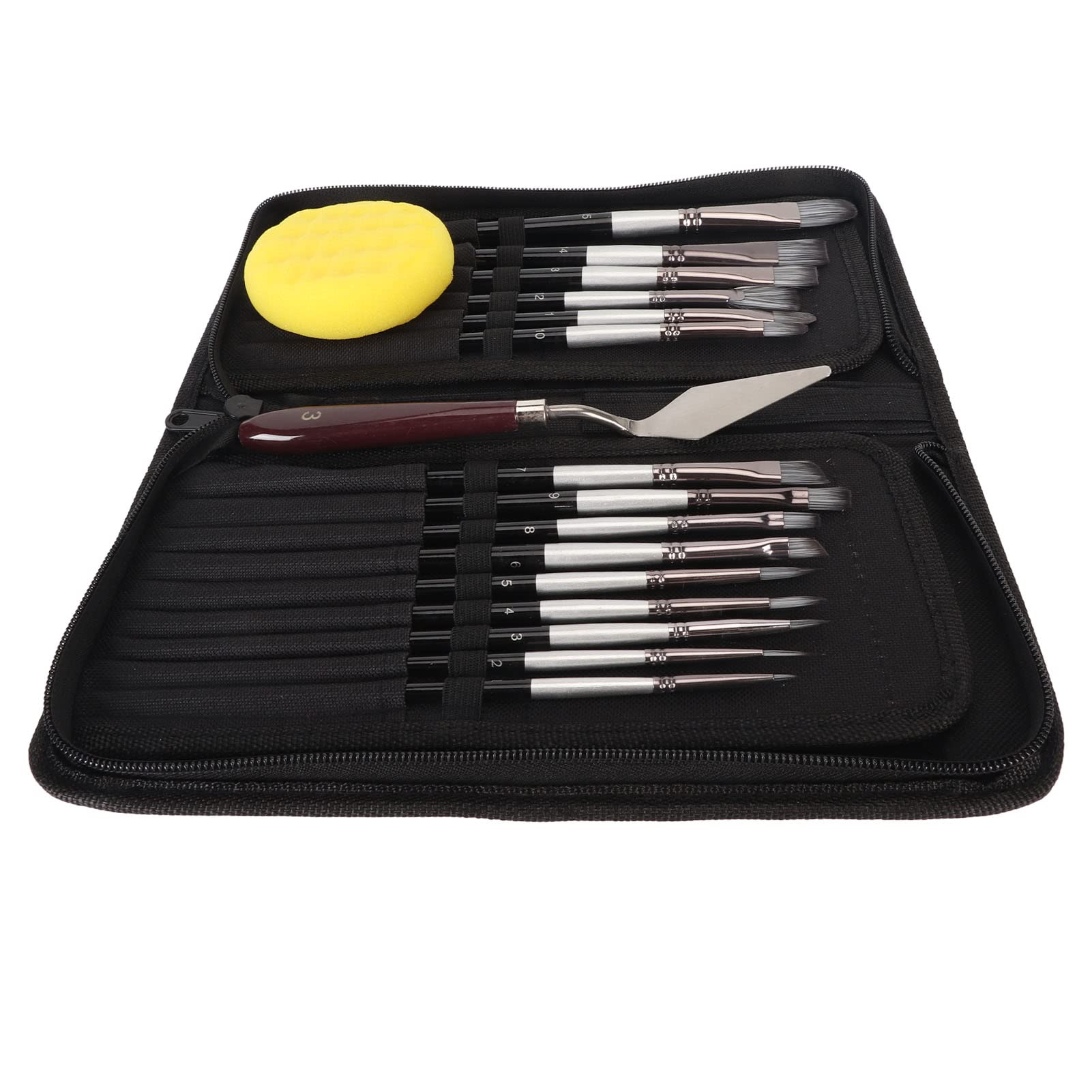 Pinceles para pintura acrílica con agarre cómodo Changor de 15 unidades