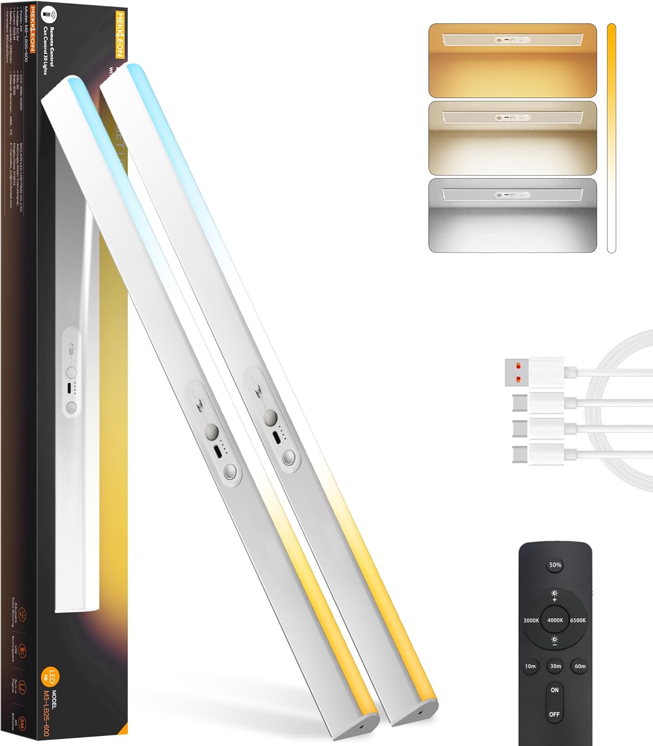 Closet Lights Motion Sensored with Eye-Protection Design, Rechargeable LED Wardrobe Lighting with Remote and Magnetic,120 LED 4000 mAh Cabinet Light Battery Operated for Pantry Wardrobe, 24inch Closet Lights Motion Sensored with Eye-Protection Design, Rechargeable LED Wardrobe Lighting with Remote and Magnetic,120 LED 4000 mAh Cabinet Light Battery Operated for Pantry Wardrobe, 24inch