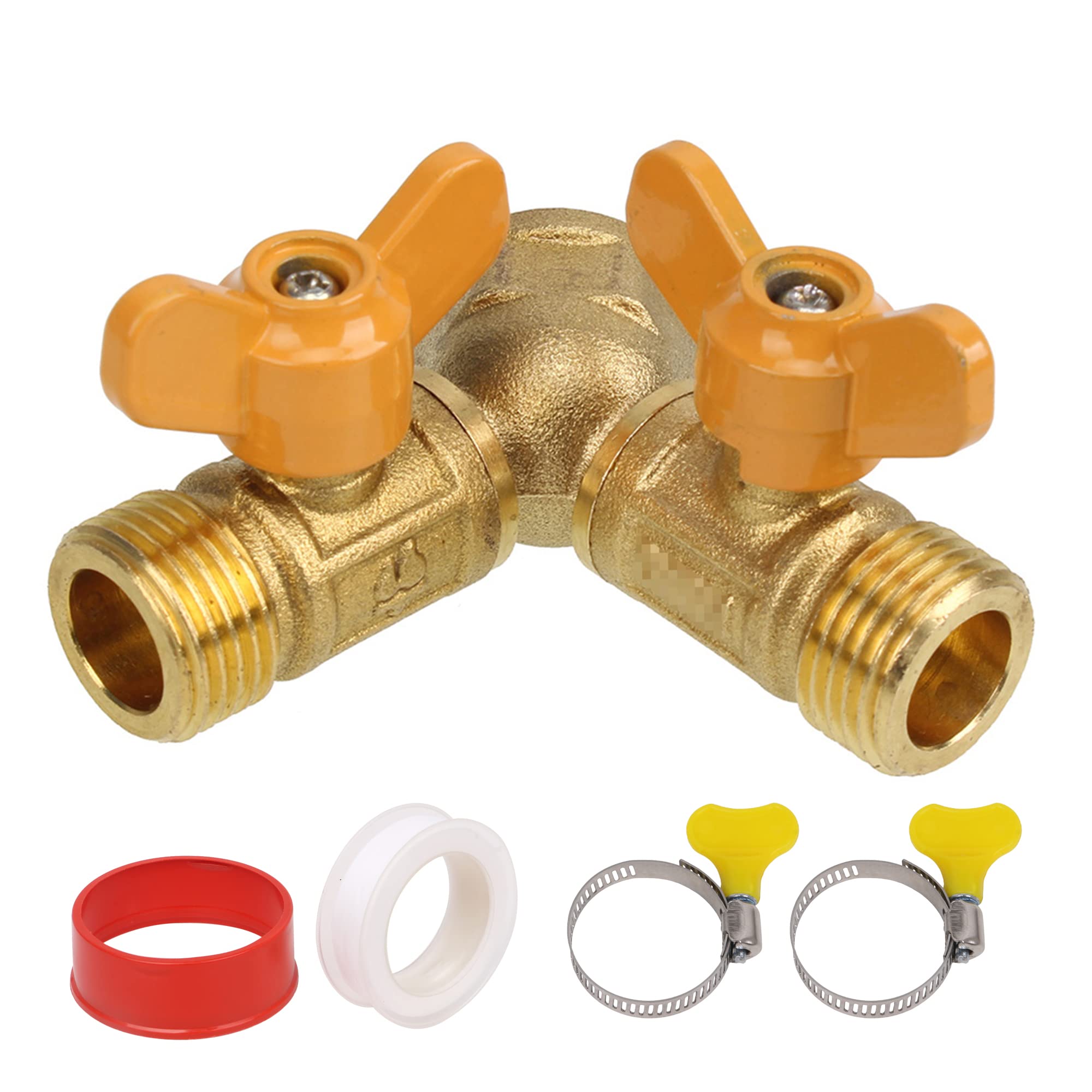 Amazon.com: Mxfans 2 Way Natural Gas Splitter Solid Brass Y Shape