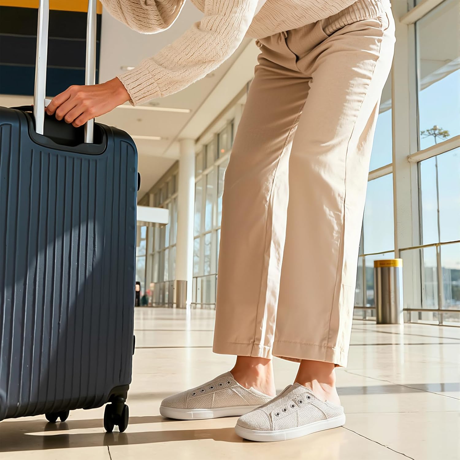 STQ Slip On Classic Casual Shoes Women Comfort Fashion Canvas Sneakers - Image 3