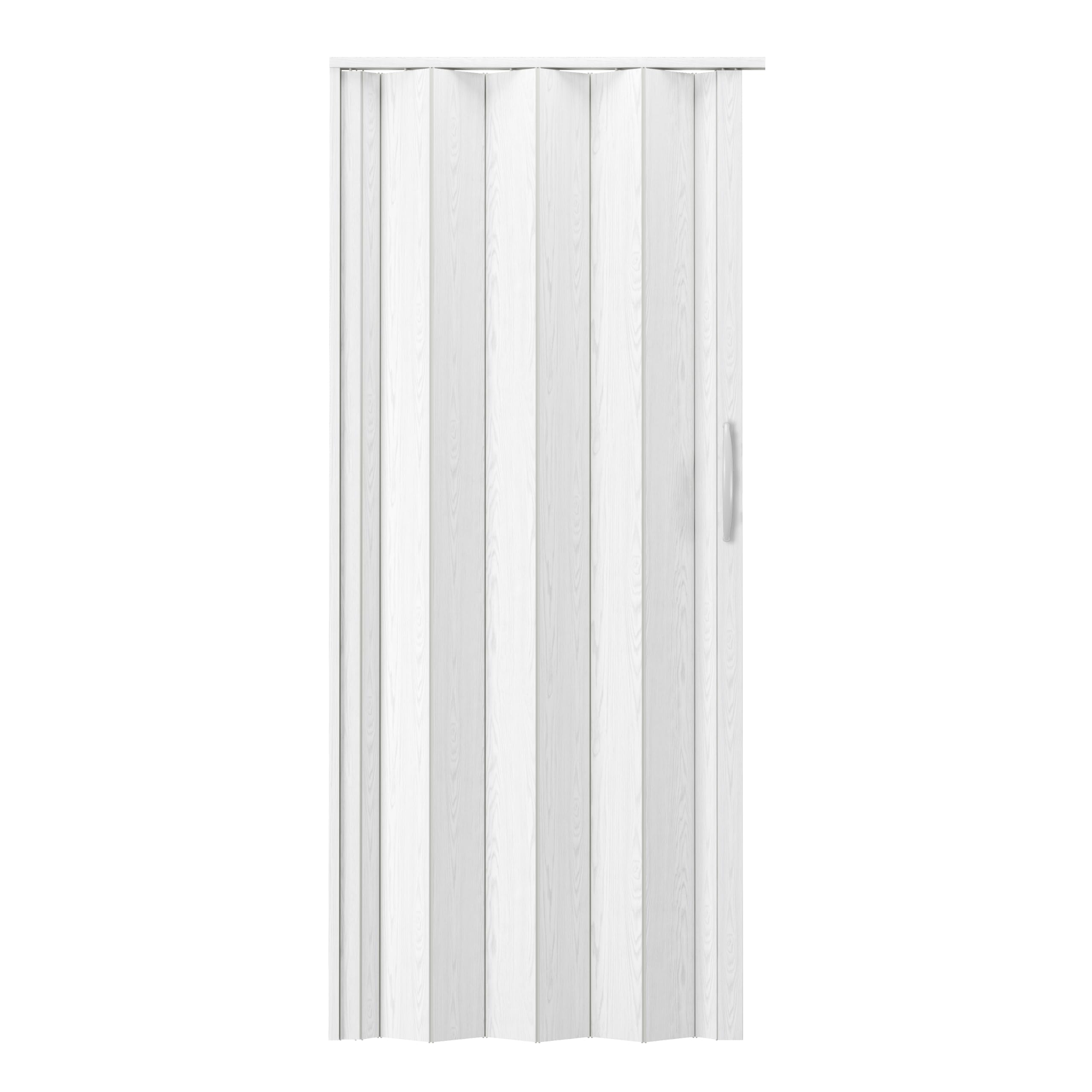 36' x 80' Premium Foldable Accordion Doors, Heavy Duty, White Oak