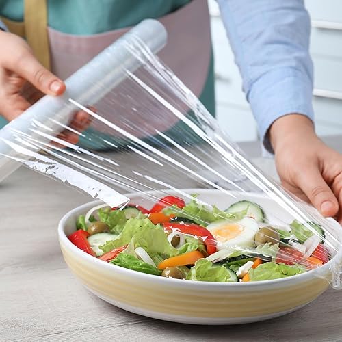 Miniatura 7 de uxcell Dispensador de plástico de 14 x 2.6 pulgadas con cortador e parte inferior magnética, adecuado para papel de estaño, envoltura de plástico,