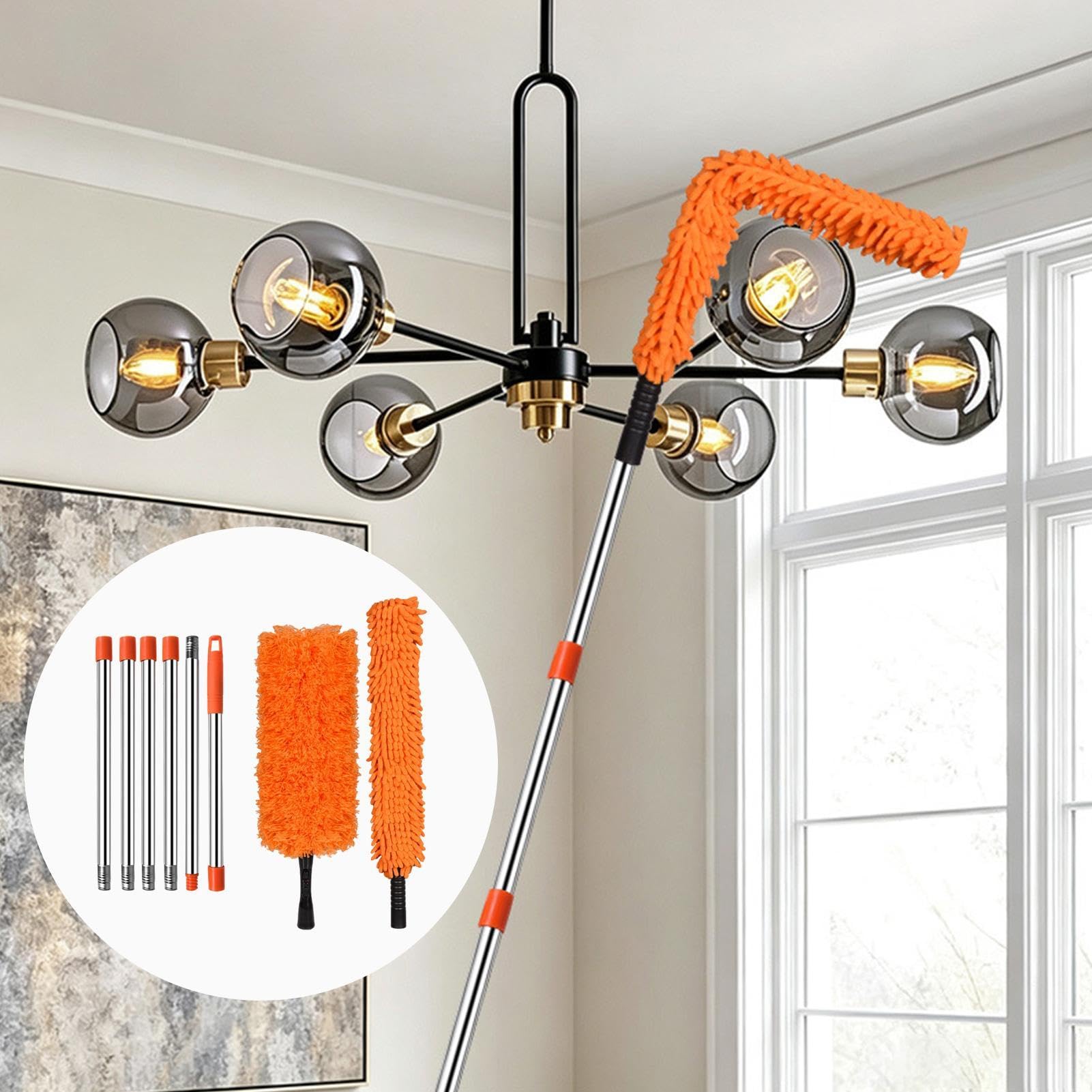 Plumeau Nettoyeur pour Ventilateur de Plafond Brosse télescopique pour