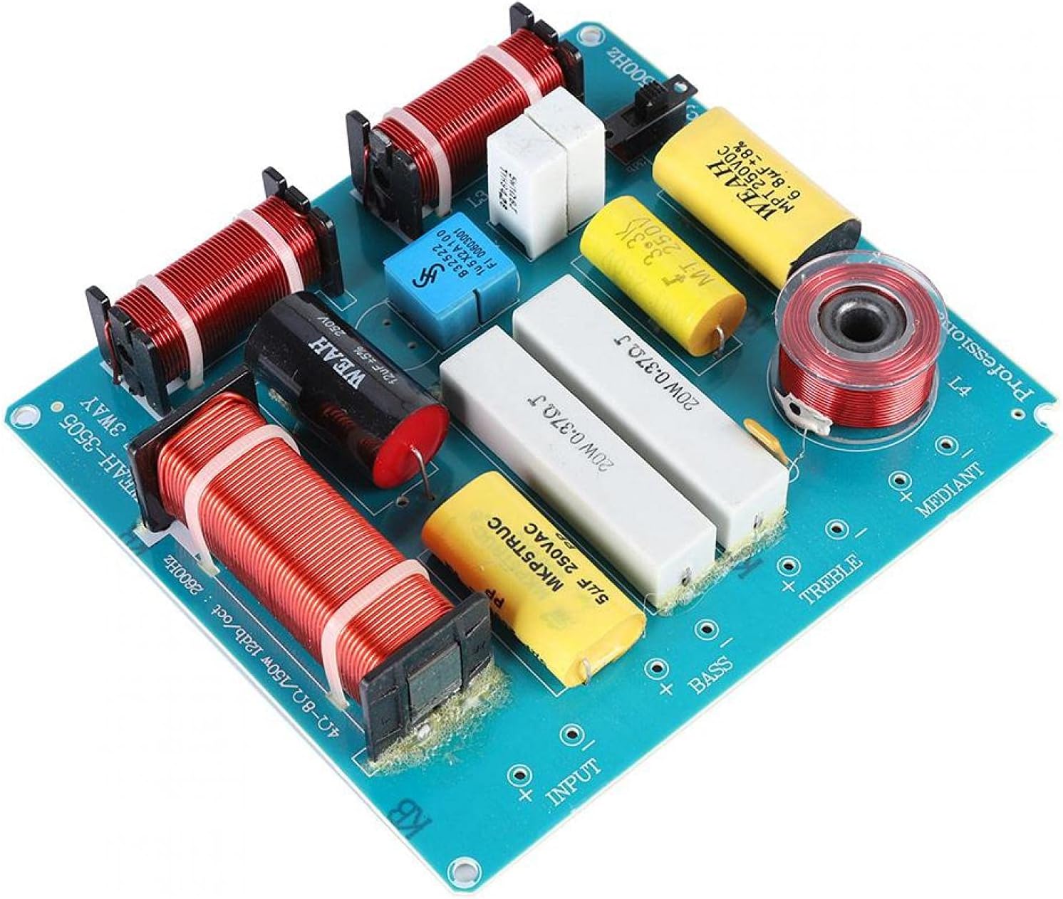 Gaeirt Crossover Audio Board, Safe in Use 3 Way Frequency