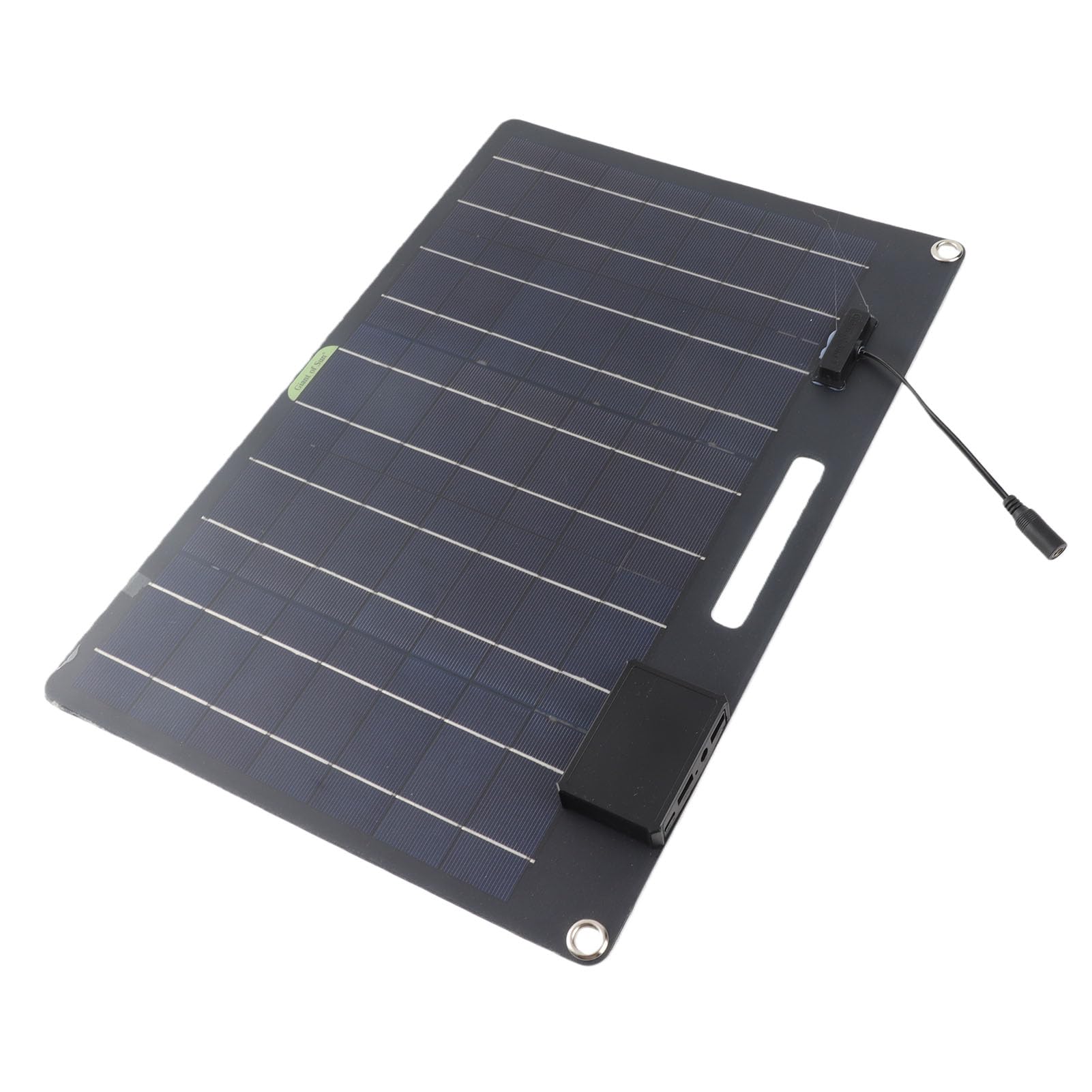 Fabater Pannello Solare Portatile da 100 W per Centrale Elettrica, Caricabatterie Solare Ad Alta Efficienza con 2 Uscite USB 12V/24V, Pannello Monocristallino per Telefono Laptop Viaggio in Barca