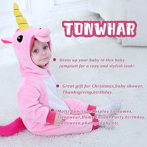 Miniatura 6 de Tonwhar - Mameluco disfraz para bebé de 0 a 3 años, diseño de animales y dibujos animados.