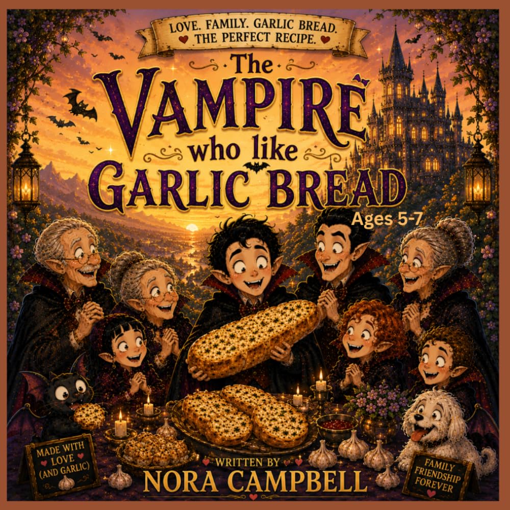 The Vampire Who Loved Garlic Bread: Ages 5–7| Bedtime reading| Family story time