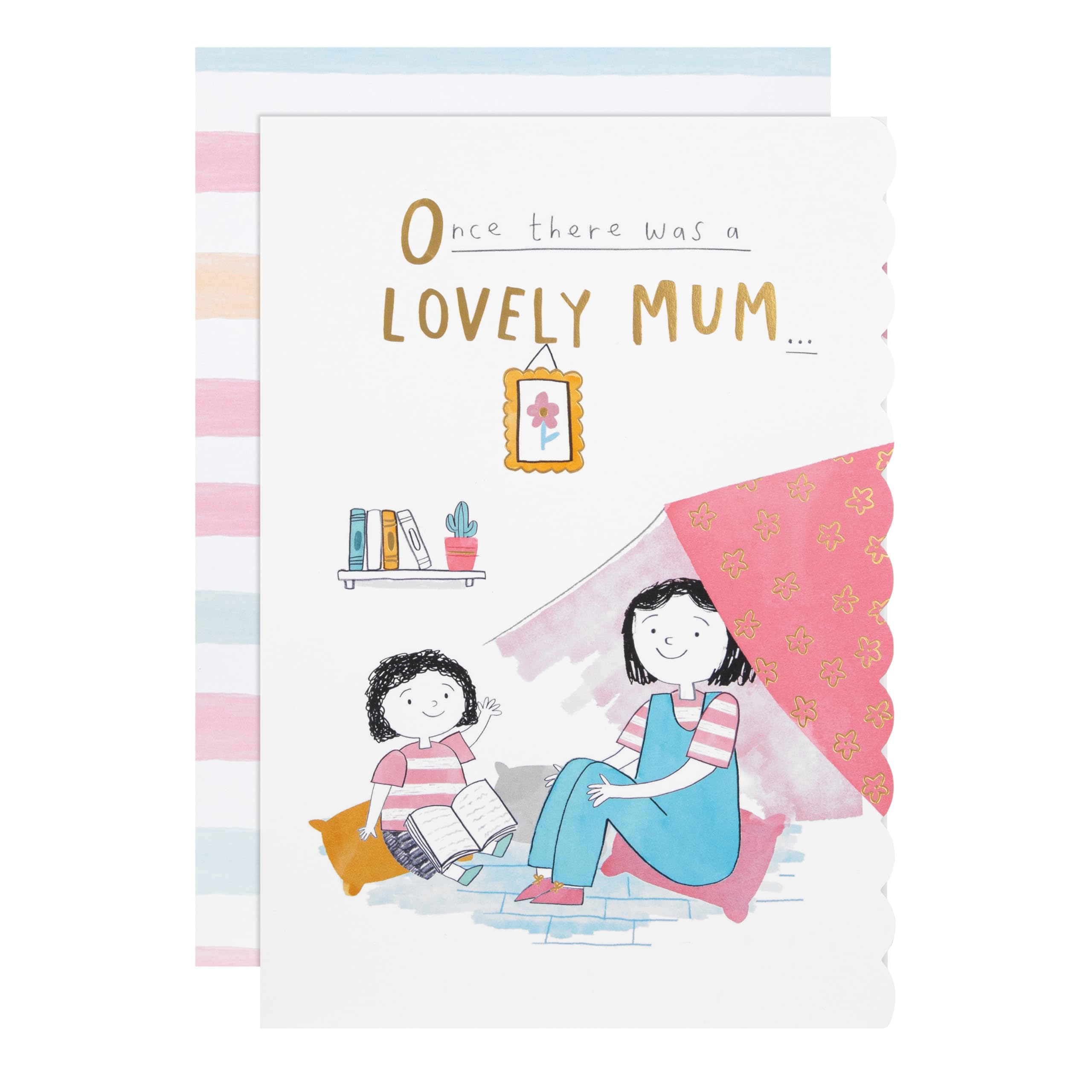 Hallmark Gold Mother's Day Card For Mum - Cute Cartoon Design