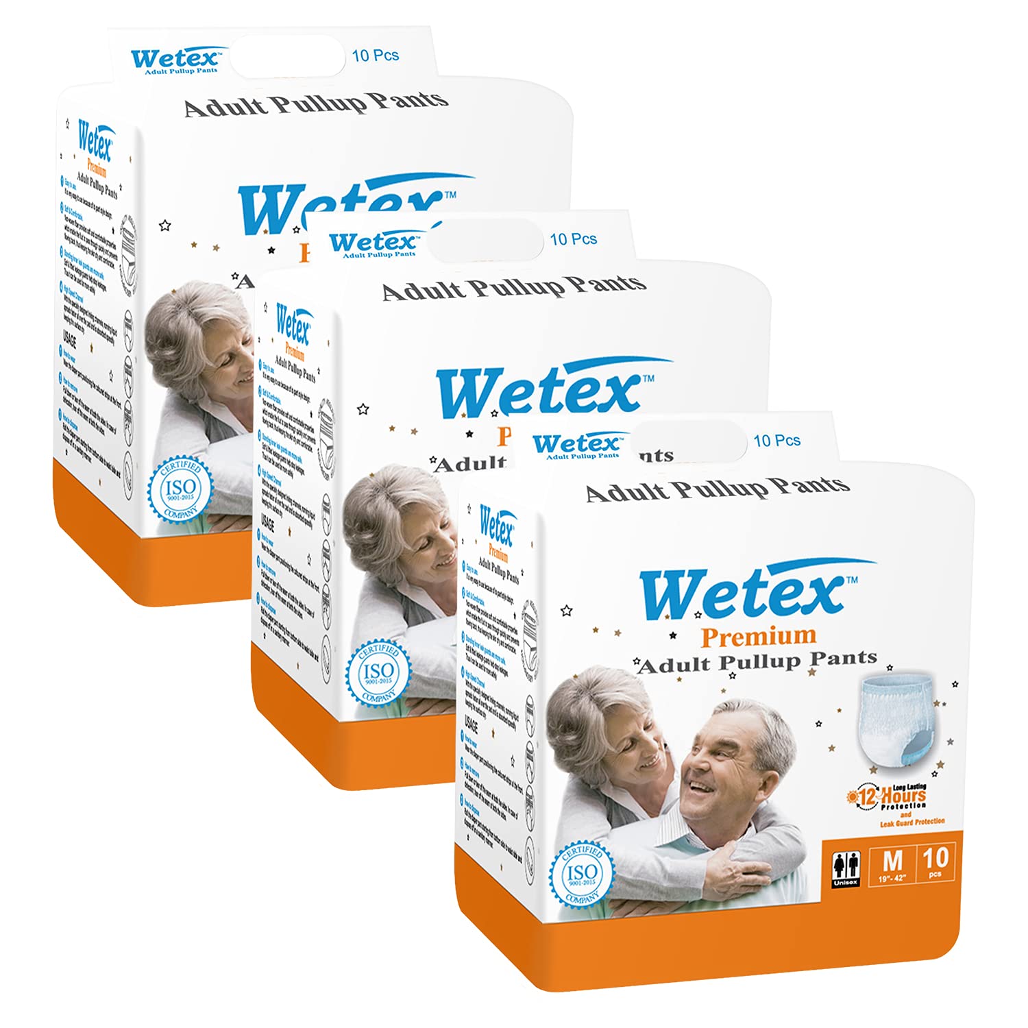 Wetex Unisex Premium Adult Pull-up Diapers Pants 10 Pcs Non-woven Fabric High Absorbent Comfortable Underwear (Medium, Pack of 3) (B092DRYRF4) Amazon Price History, Amazon Price Tracker