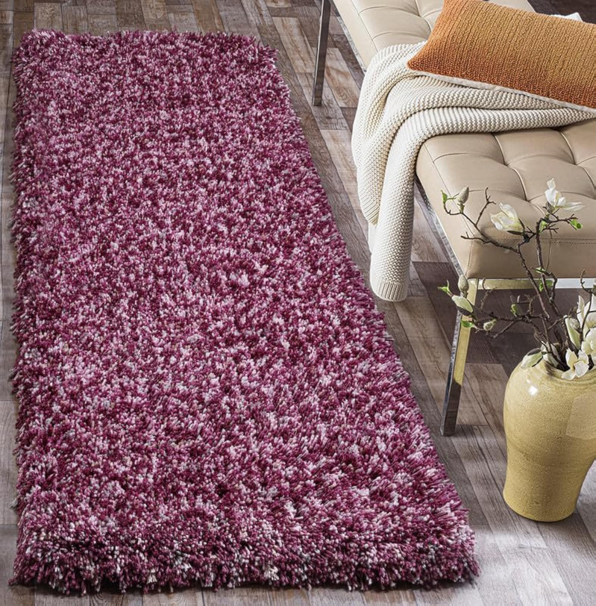 Premium Tie Dye Shaggy Carpet Bedside Runner