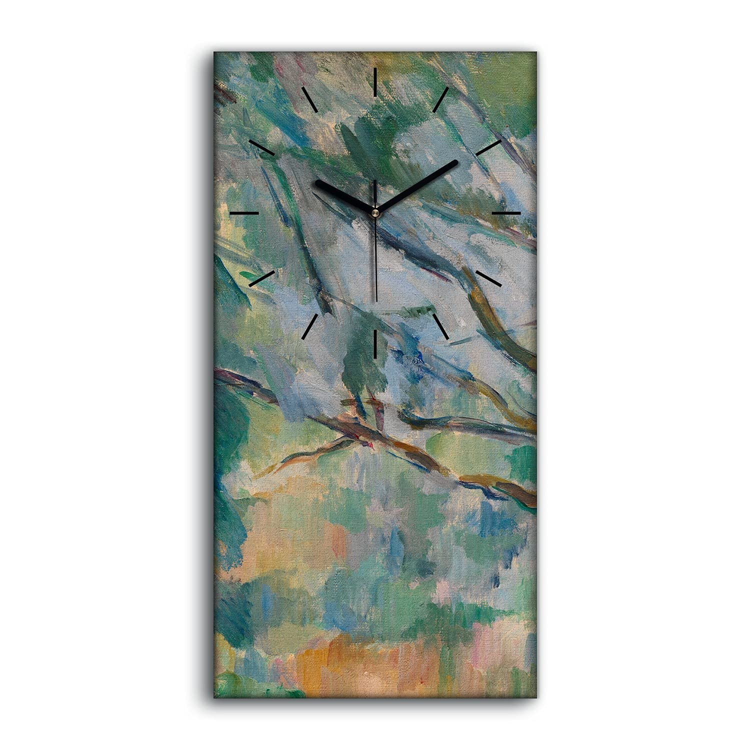 Horloge sur toile sans tic-tac pour dormir en silence salon chambre