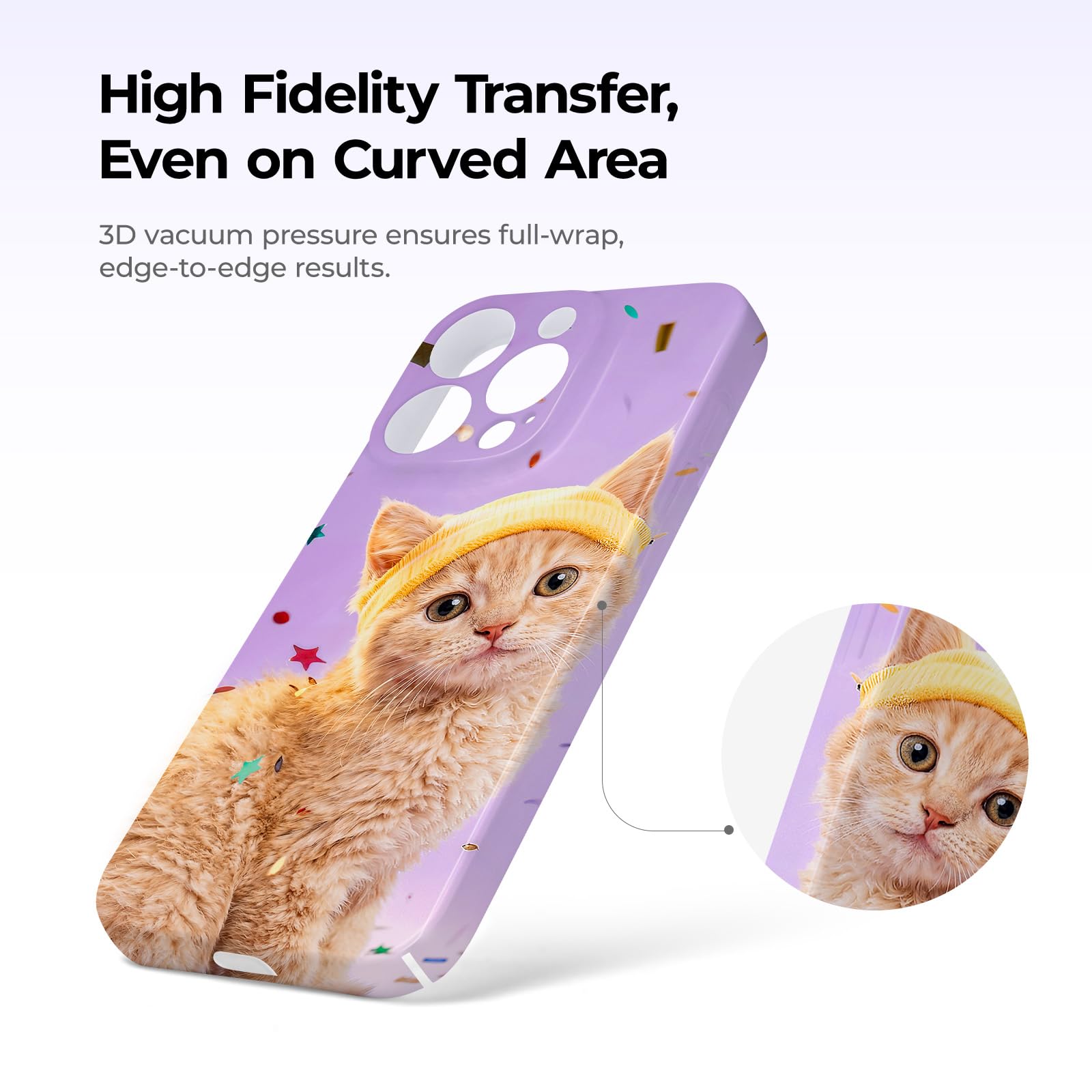 HTVRONT Máquina de prensado térmico de vacío H17 para fundas de teléfono compatible con iPhone y Android, para fundas de teléfono personalizadas, insignias, posavasos, incluye película y accesorios