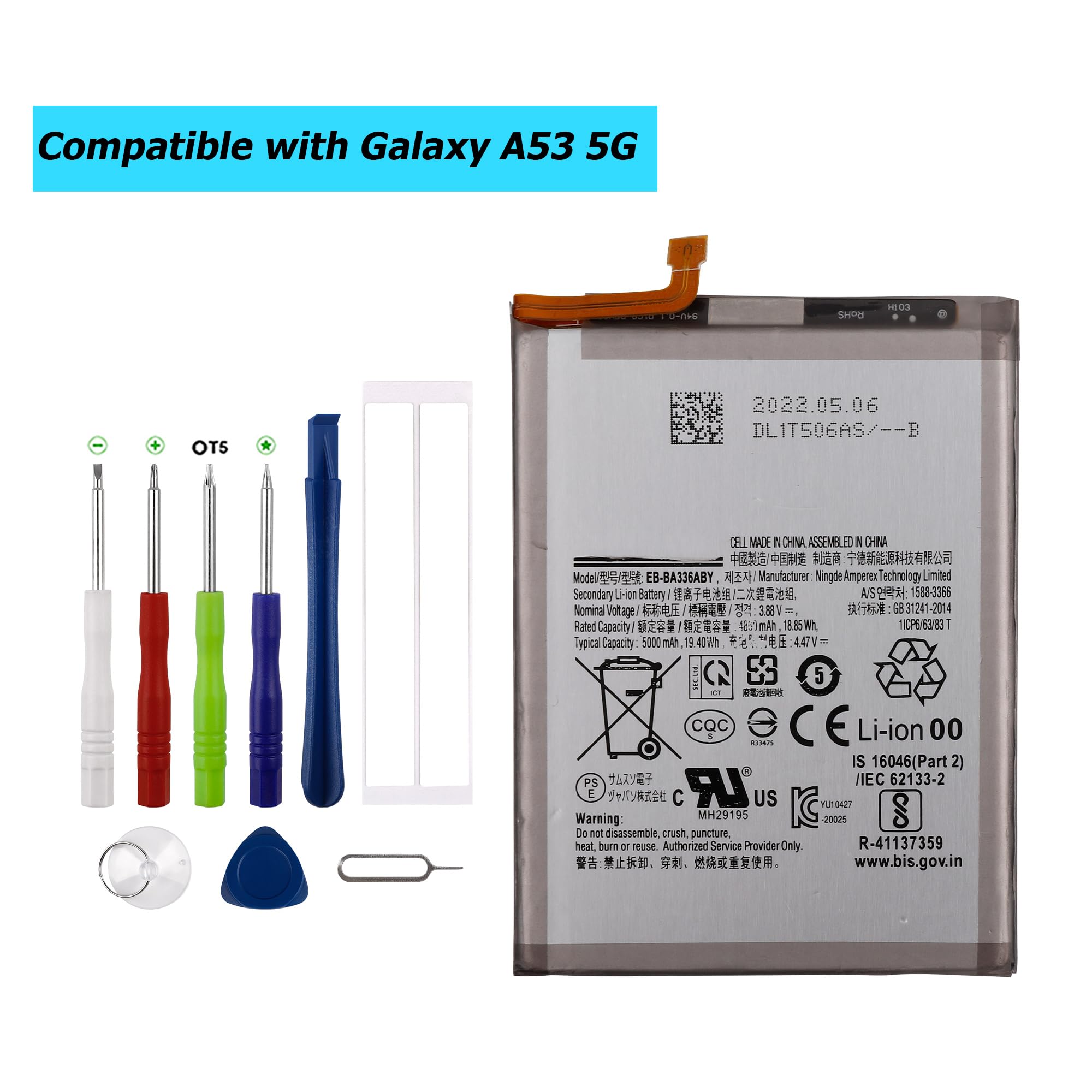 NEW] Vvsialeek Original EB-BA336ABY Replacement Battery for