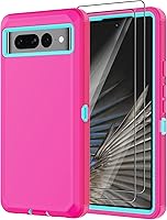 Vista 8 de Annymall Funda para Google Pixel 7 Pro con 2 protectores de pantalla, cuerpo completo, protección contra caídas, a prueba de polvo, resistente