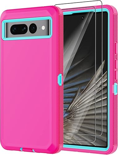 Miniatura 8 de Annymall Funda para Google Pixel 7 Pro con 2 protectores de pantalla, cuerpo completo, protección contra caídas, a prueba de polvo, resistente,