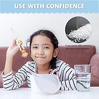 Vista 6 de Quimoy Juego de entrenamiento de palillos para niños, diseño de dibujos animados de animales lindos - Mono amarillo y vaca blanca