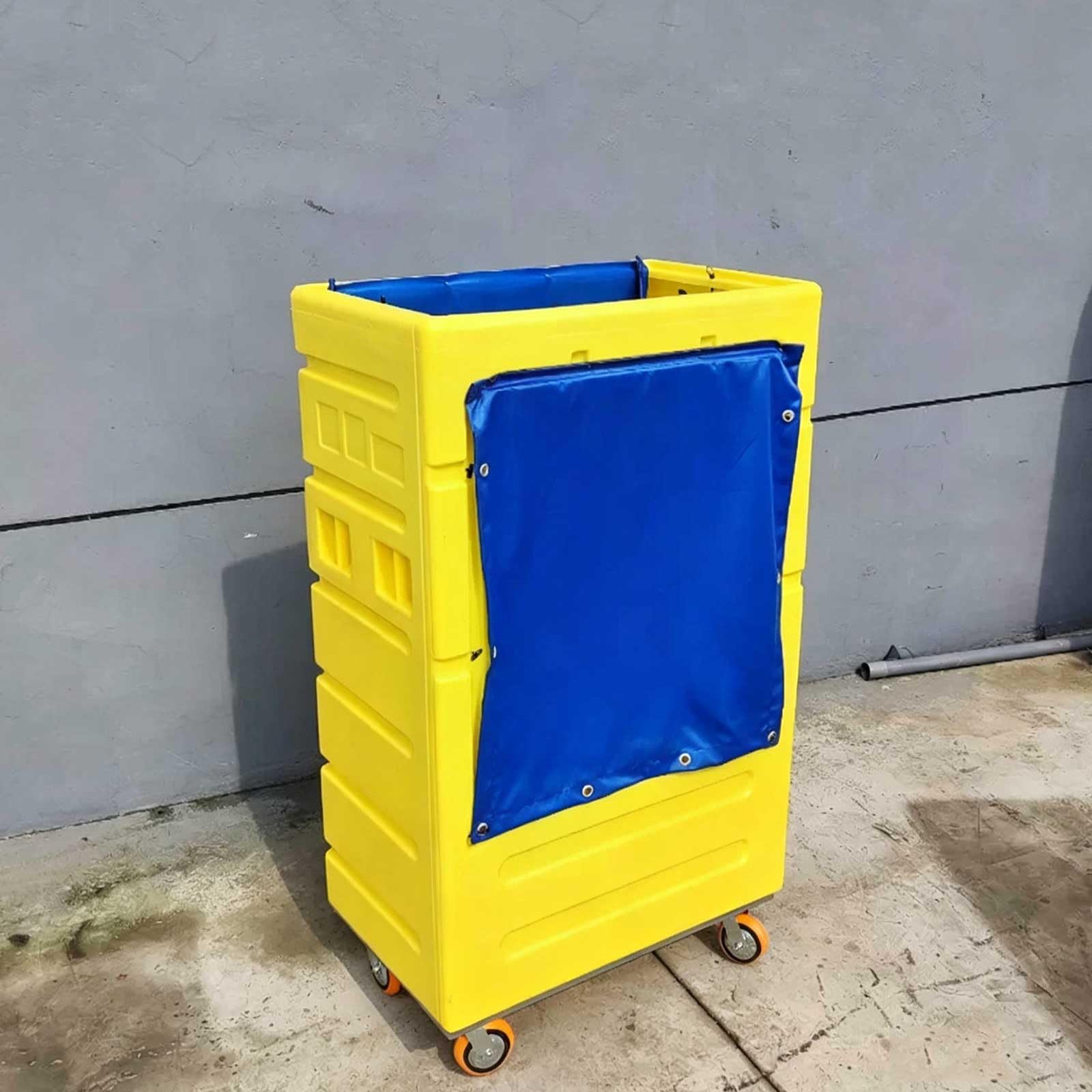 Hotel Laundry Cart, Plastic Linen Trolley with Swivel Casters, Extra Large Laundry Basket for Hospitals, Cleaning Services(B(1000L))