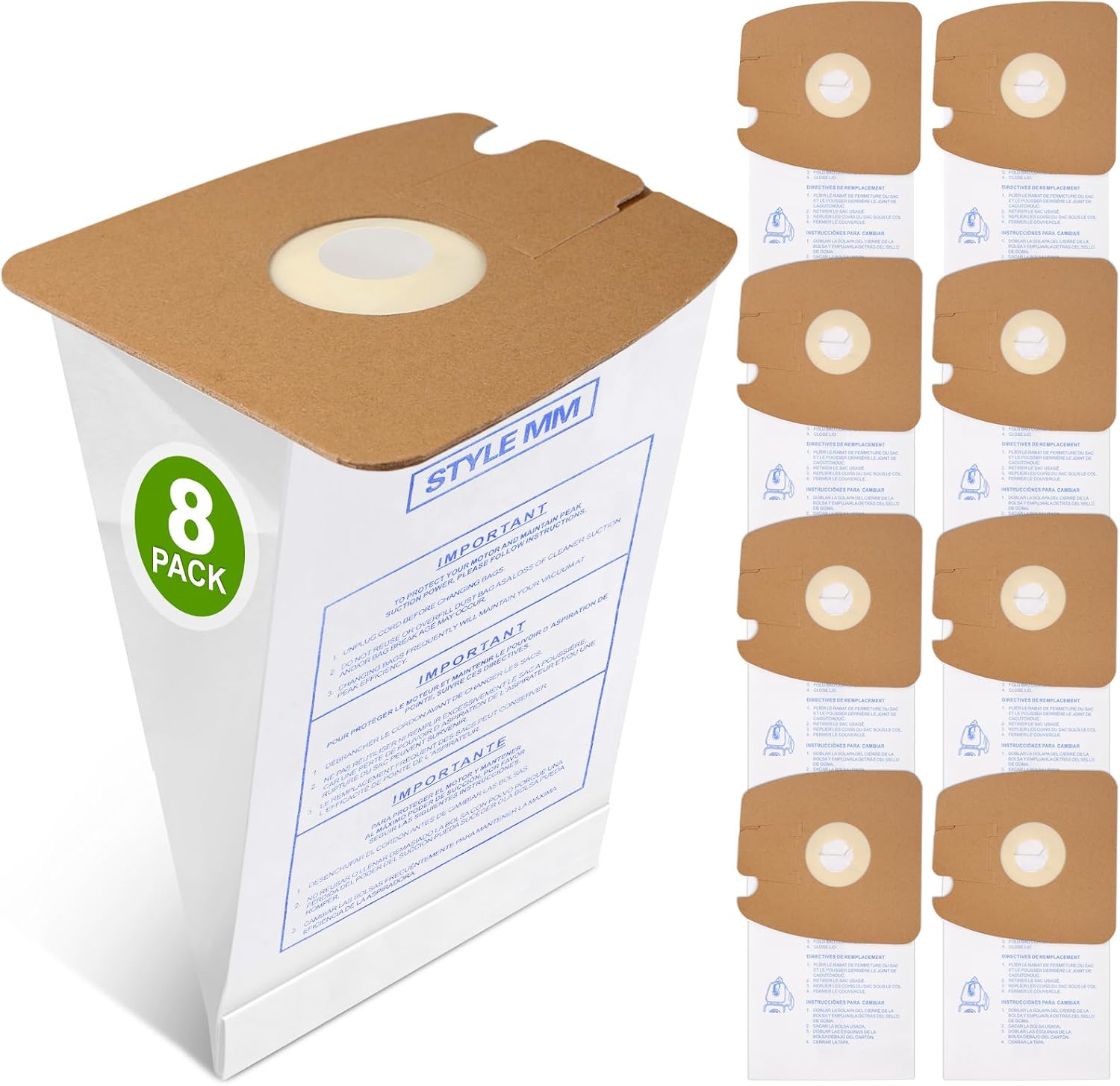 Multi-layer Style MM Vacuum Bags for Eureka Mighty Mite 3670 3680 Series