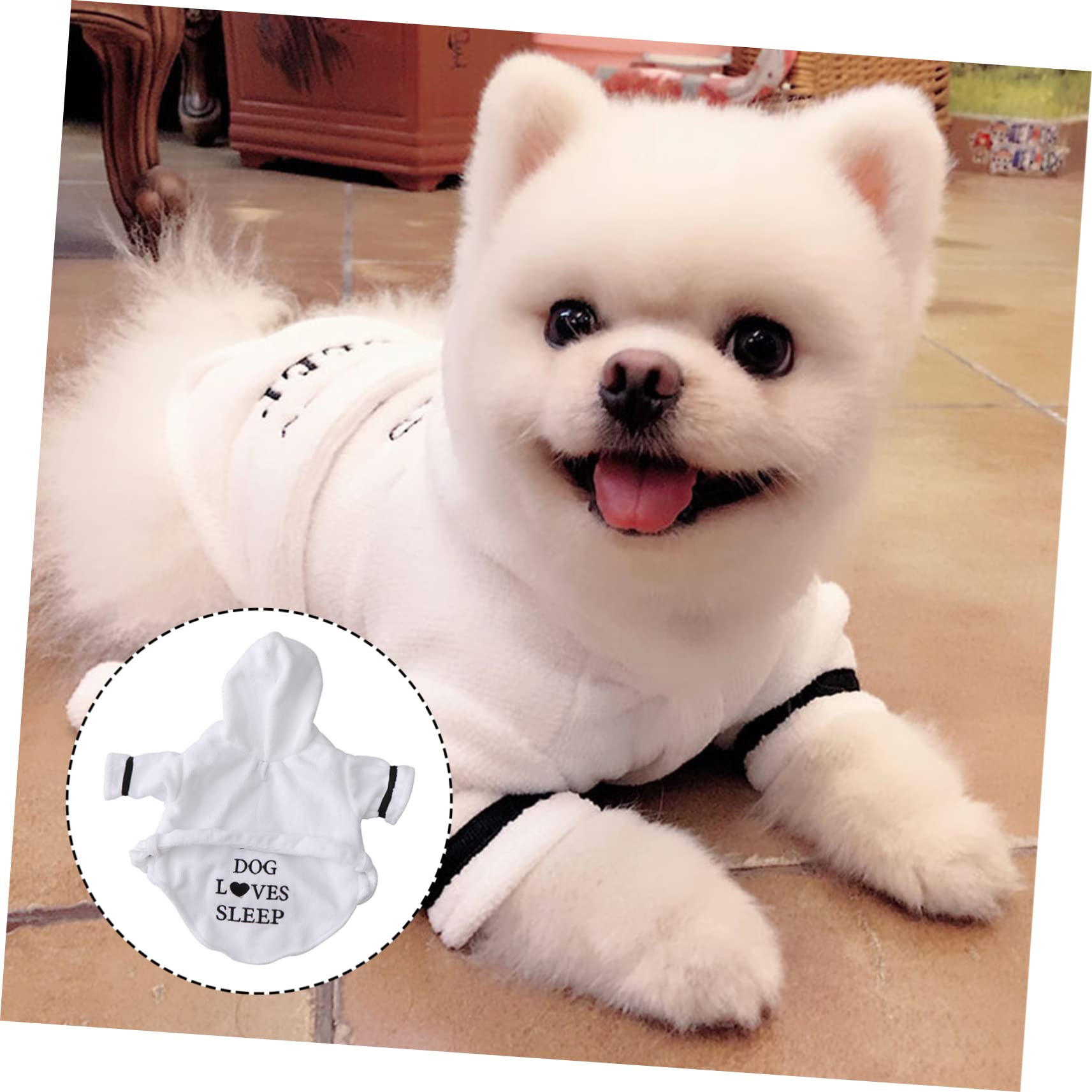 Kisangel 3stücke Fast Dry Pet Bathrobe Für Hunde Und Katzen Schnelltrocknender Super Saugfähiger Bademantel Mit Kapuze Weiß Für Baden Nässe