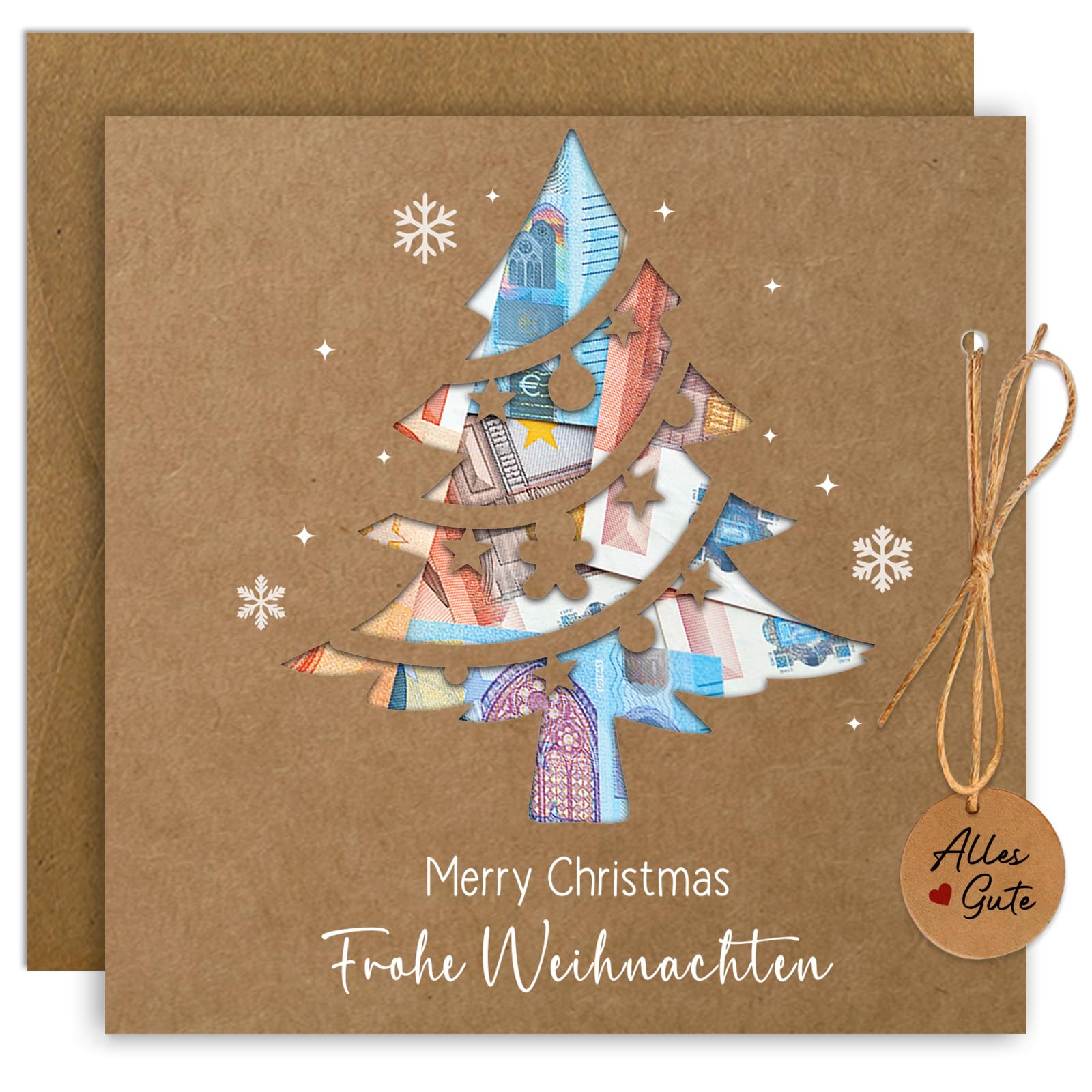 Scatola Regalo Di Natale Fai Da Te Per Soldi, Con Biglietto Estraibile E Sacchetti, Idea Regalo Divertente