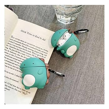 AirPods本体 透明ケース付き ワニイラスト Airpods pro エアーポッズプロ ケース カバー クレヨン