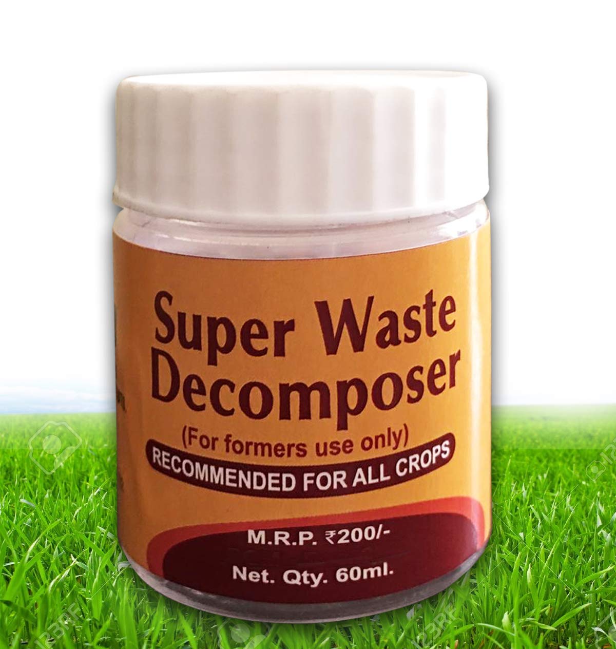 Green Wood Super Waste Decomposer Organic Pack of 1 Bottle 60 ml per Bottle for Compost Making, Bio Fertilizer and Soil Fertility Improver