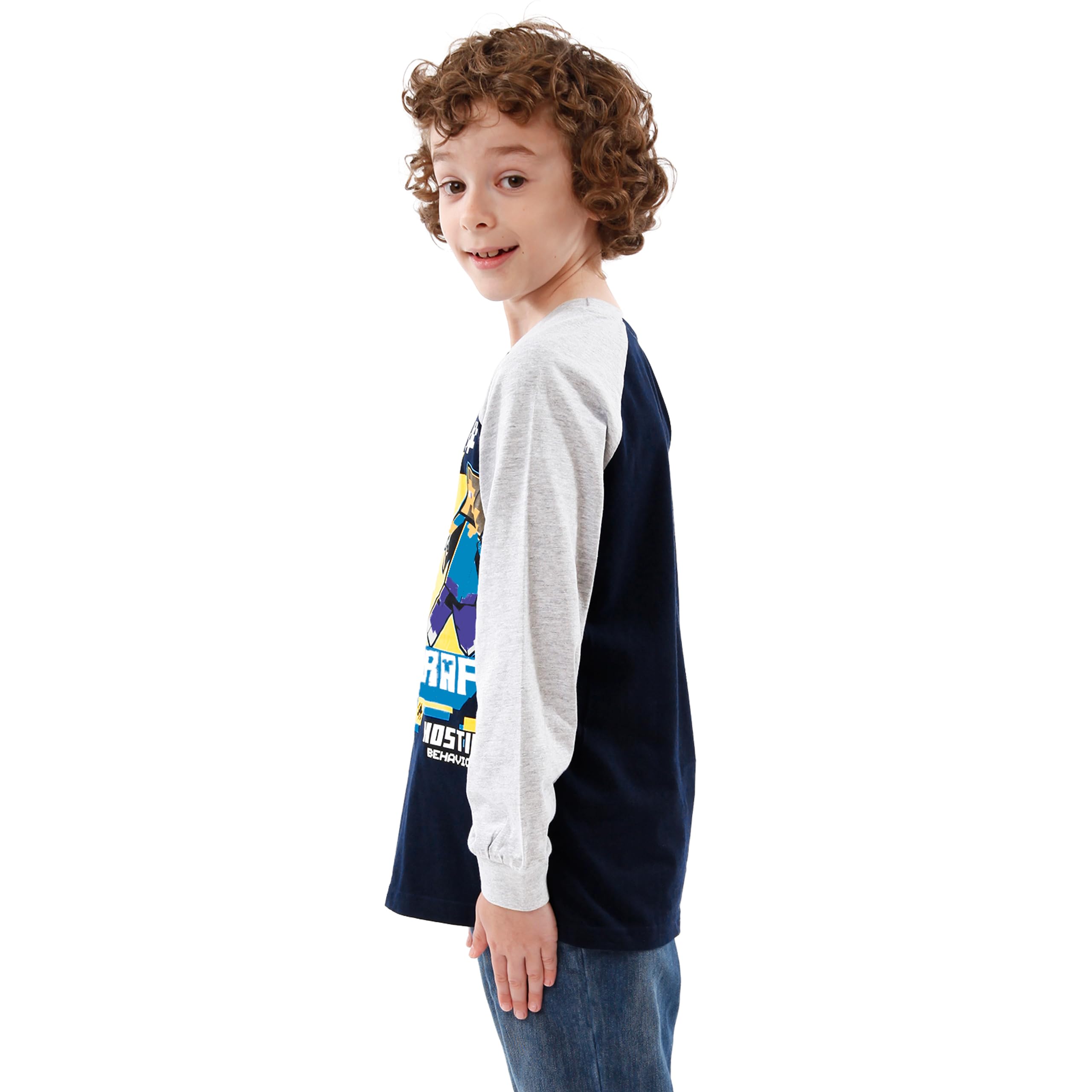 Minecraft Camiseta de Mangas largas para niño