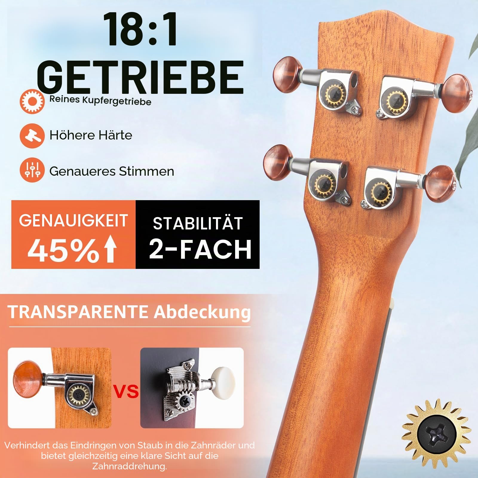 Kmise Professionelle Ukulele für erwachsene Anfänger, 21-Zoll Sopran Mahagoni Ukelele mit Kindern Ukele Bundle Starter Kit Gig Bag Fall, Riemen, Tuner, Nylon Strings, Buch, Uke Geschenk Wahl