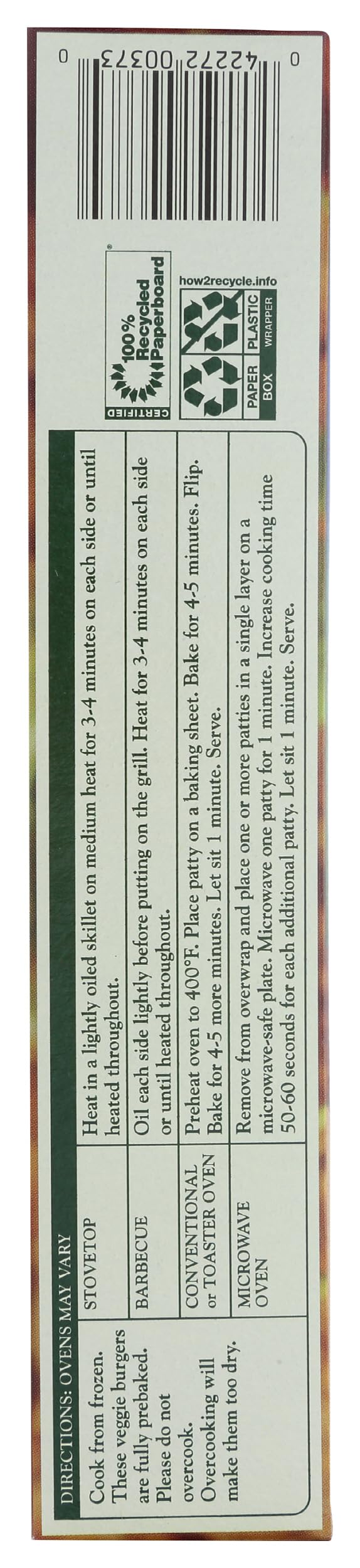 Amy'S, Gluten Free Sonoma Veggie Burger, 10 Ounce