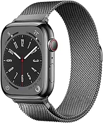 Pulseira BRG de aço inoxidável compatível com Apple Watch de 38 mm 40 mm 41 mm 42 mm 44 mm 45 mm 49 mm, pulseira de substituição com fecho magnético para iWatch Series Ultra 1/2 SE 9 8 7 6 5 4 3 2 1