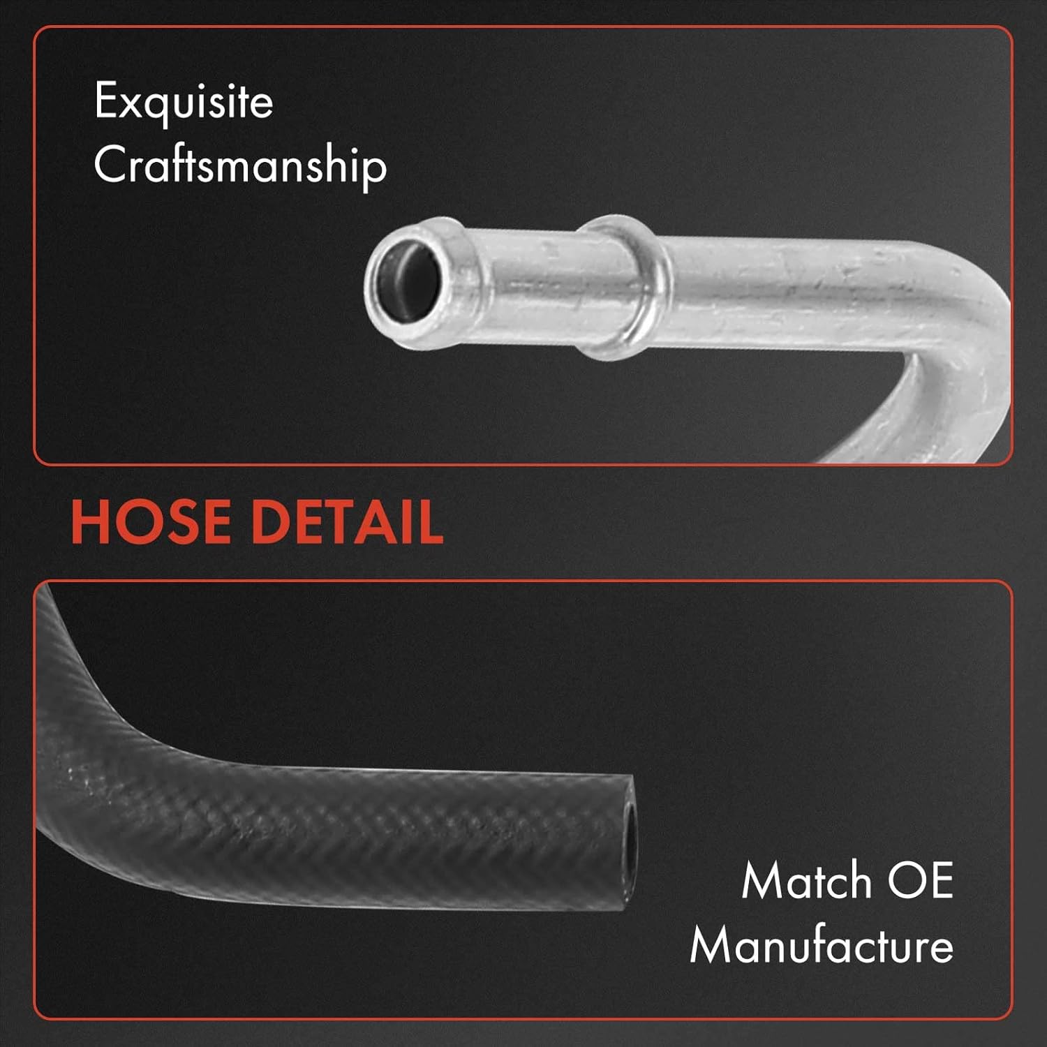 A-Premium Power Steering Hose Pressure Hose Line Assembly Compatible with Toyota Camry 2007 2008 2009 2.4L, Intermediate Pipe, Replace# 4441606171