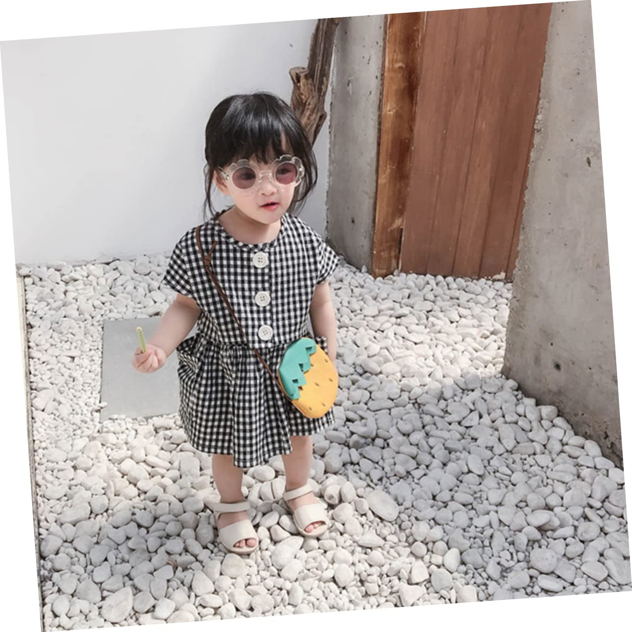 BESPORTBLE Child Sunglasses Sunflower Frame Plastic Safe Adorable for Boys and Girls