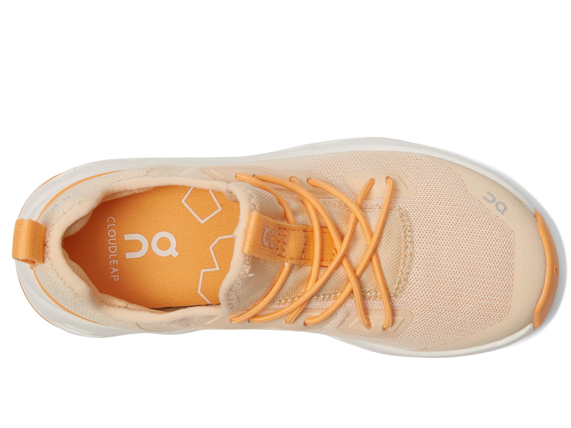On Kids Cloudleap (Little Sneaker, Tangerine/Blonde, 1 US Unisex