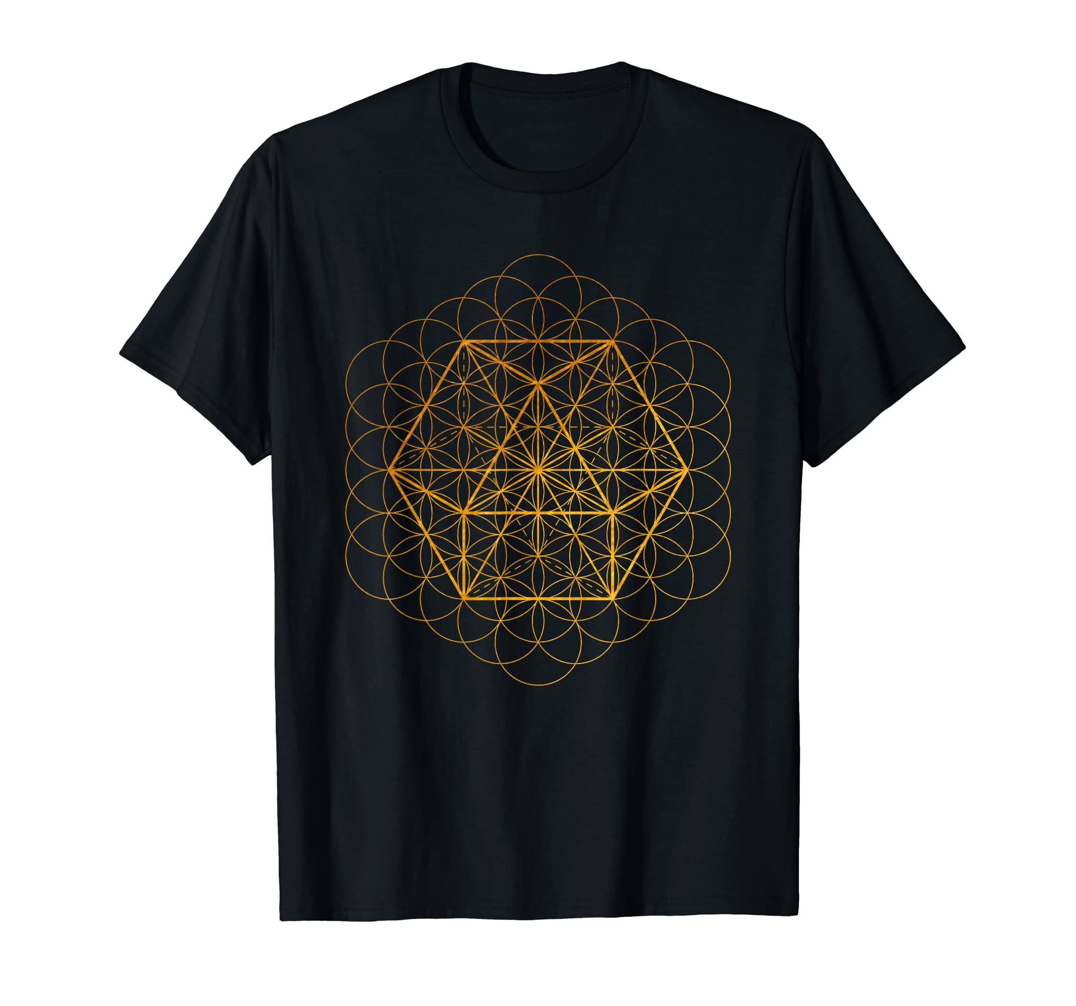 Sacred Geometry ArtVector Equilibrium Flower Of Life Sacred Fractal Geometry T-Shirt