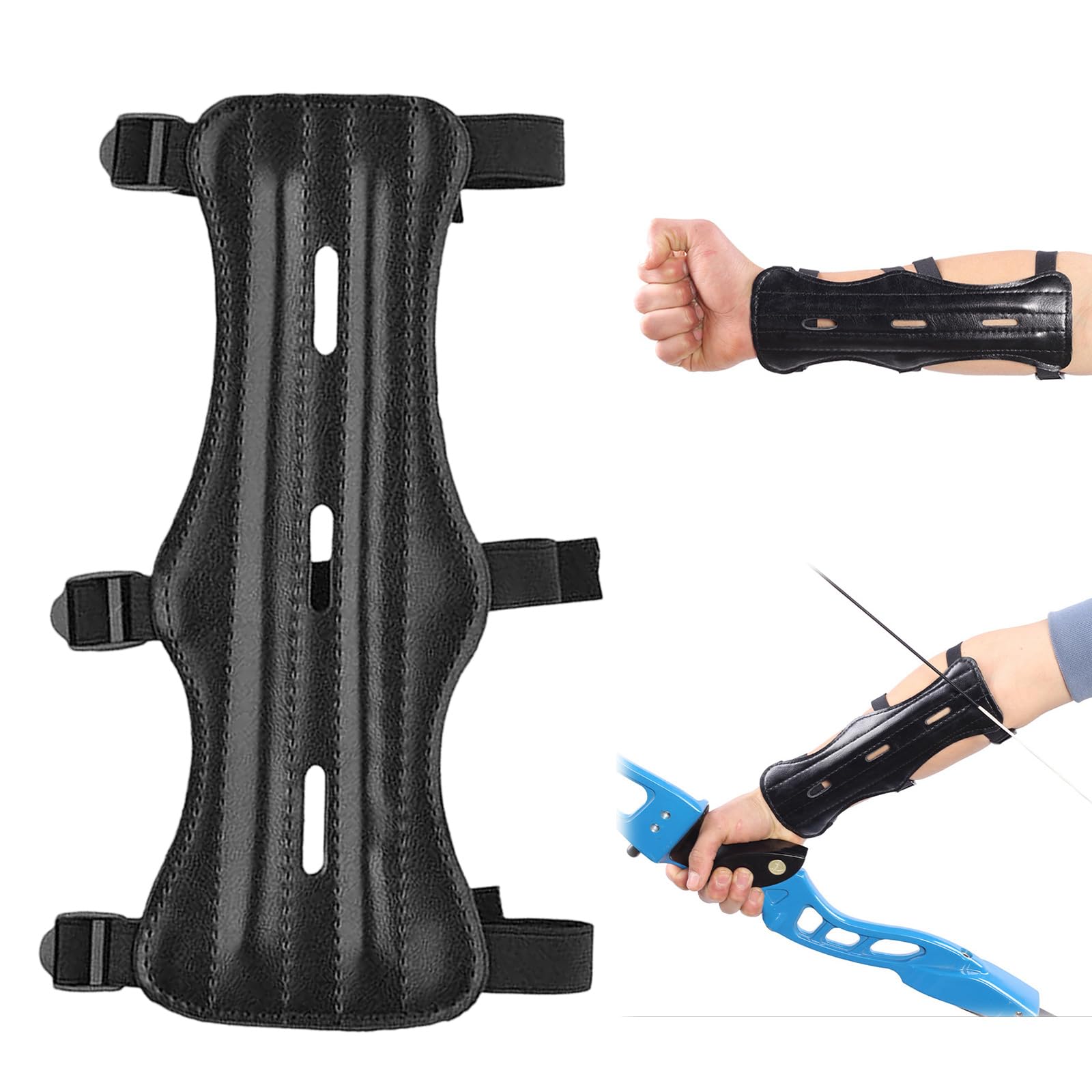 Archery Arm Guard Archery Hand Guard Soft Archery Armguard with Adjustable Straps, Arms Protector
