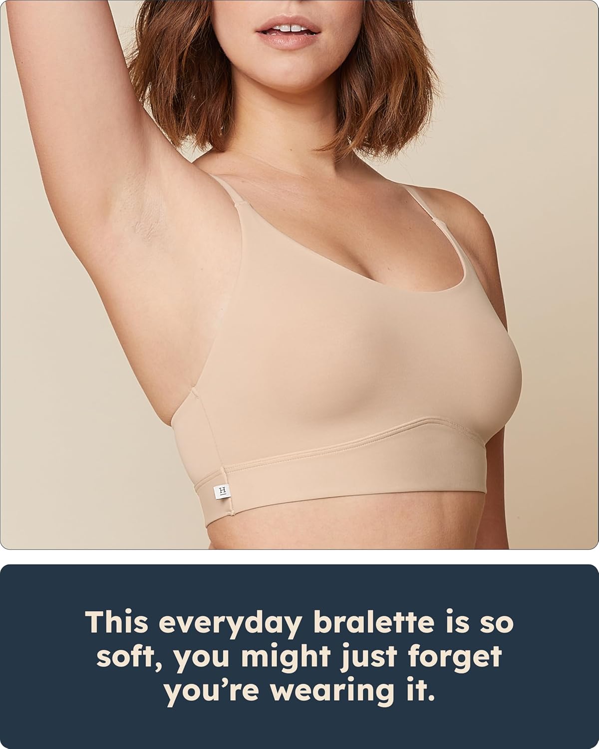 Harper Wilde Bliss Racerback Bralette - Ultra-Soft & Lightweight, Wire-Free Racerback Bralette for Women - Image 3