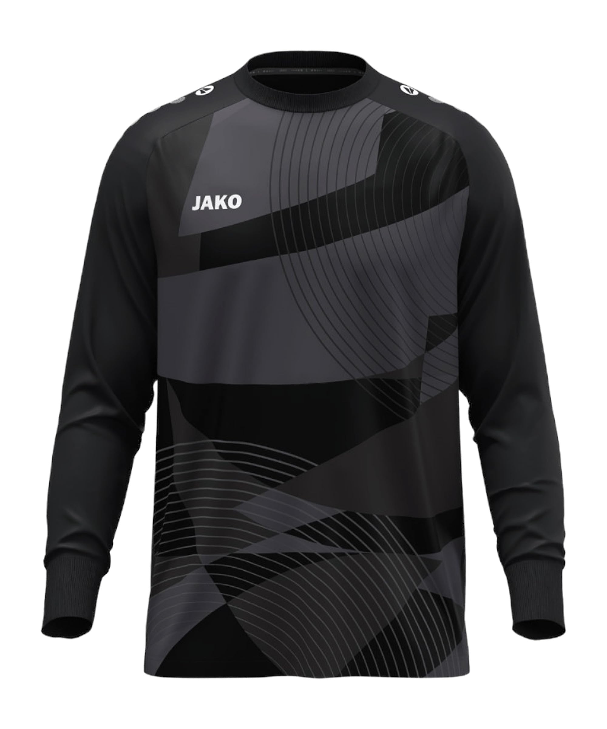 JAKO Unisex River Goalkeeper Jersey, Black, XXL