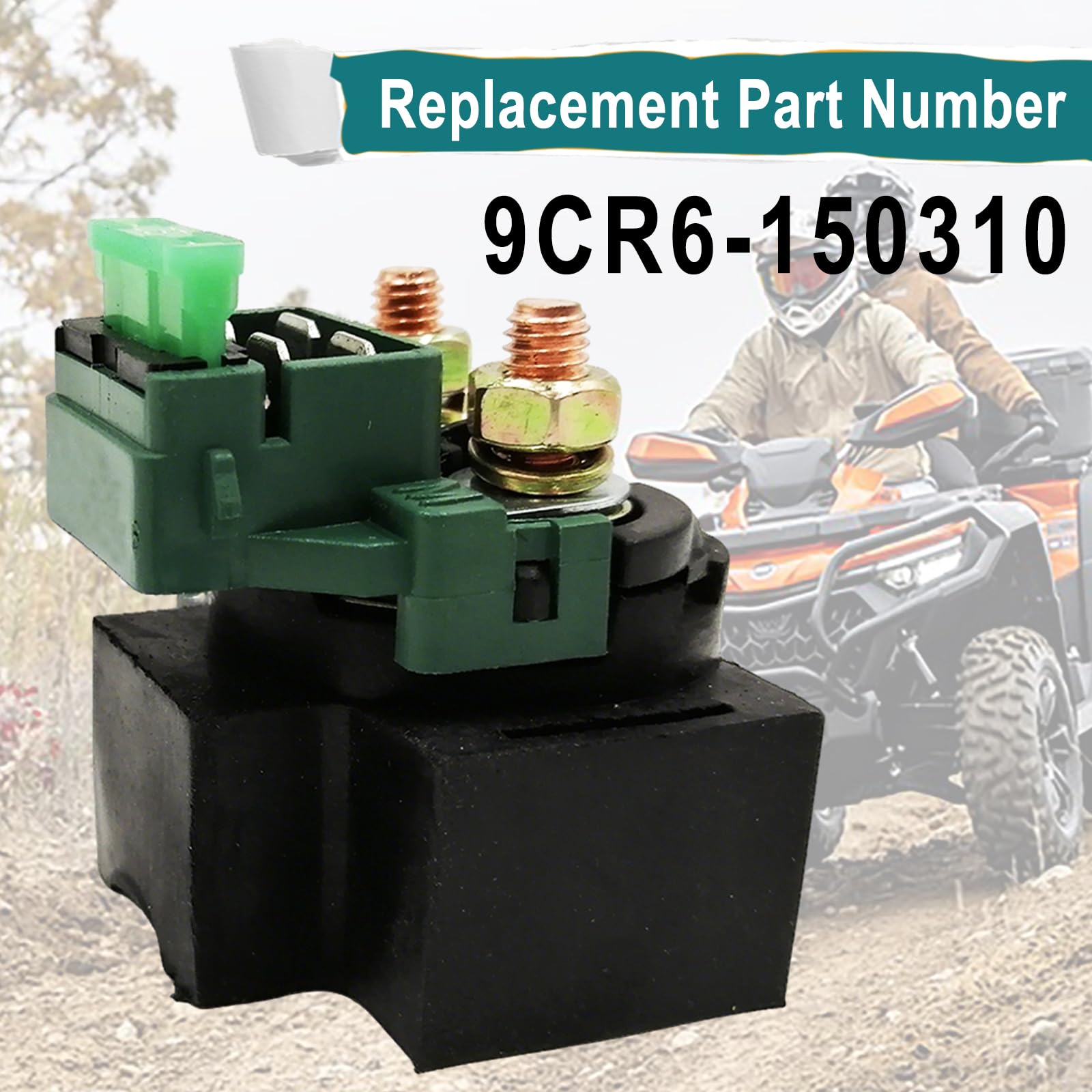 QYMOTO CFMOTO Relè solenoide di avviamento per CFMOTO CFORCE 400 500 600 800 1000 ATV numero parte 9CR6-150310 (2016-2023)
