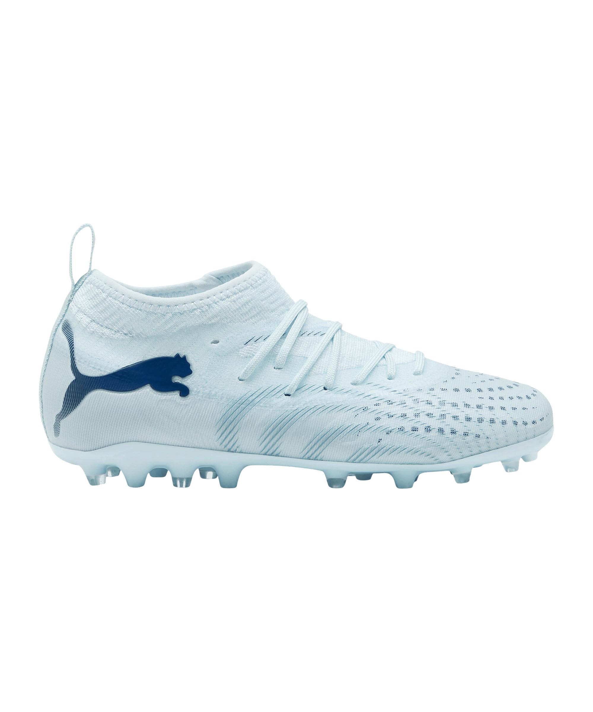 PUMA Future 9 Match MG JR - Scarpa da Calcio Icy Blu-Blu, Taglia 36, Gioiello Blu Ghiaccio, 35 EU