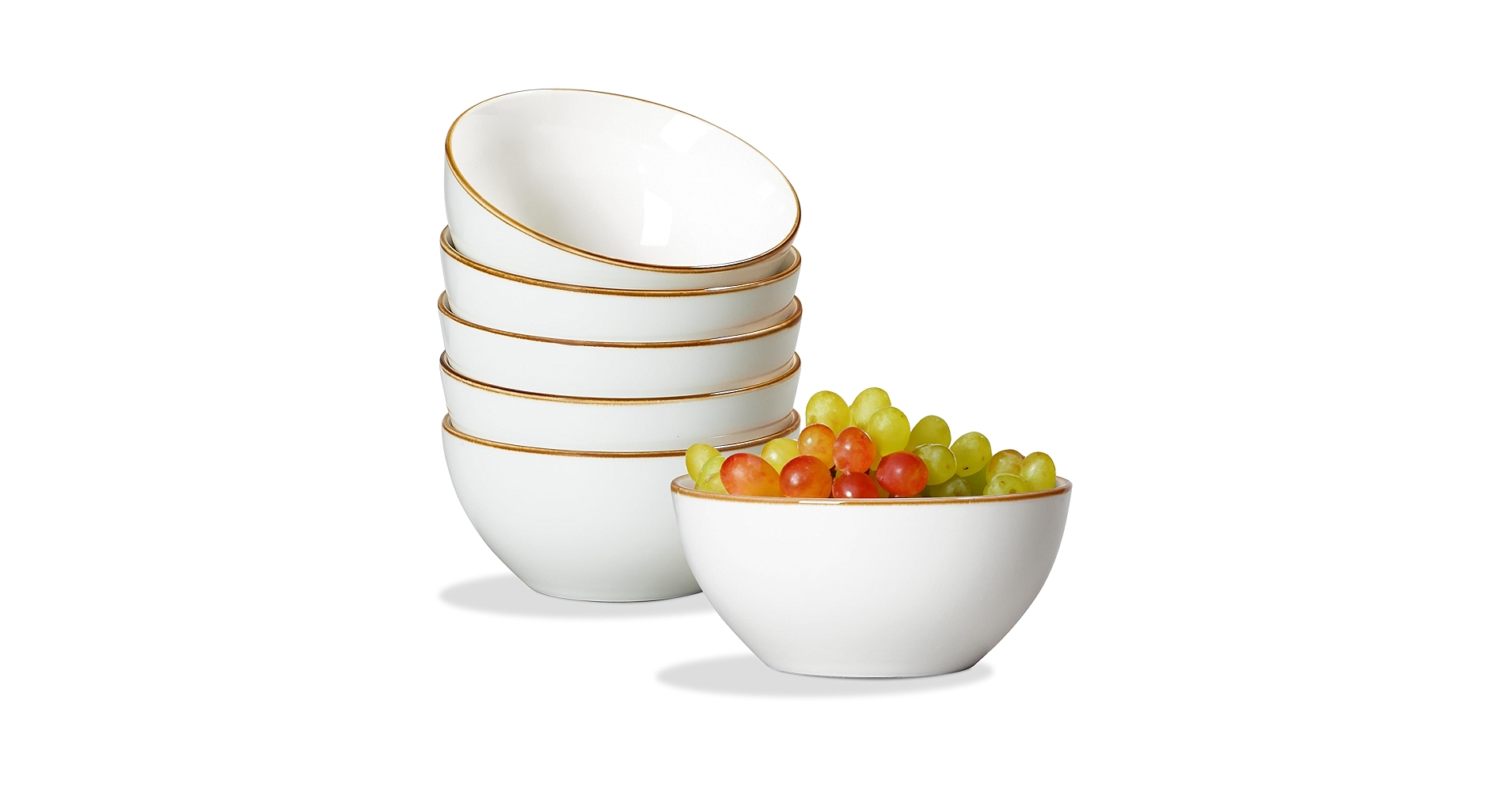 Amazon.com: ONEMORE Ceramic Bowl Set of 6, 24 oz Soup Bowl