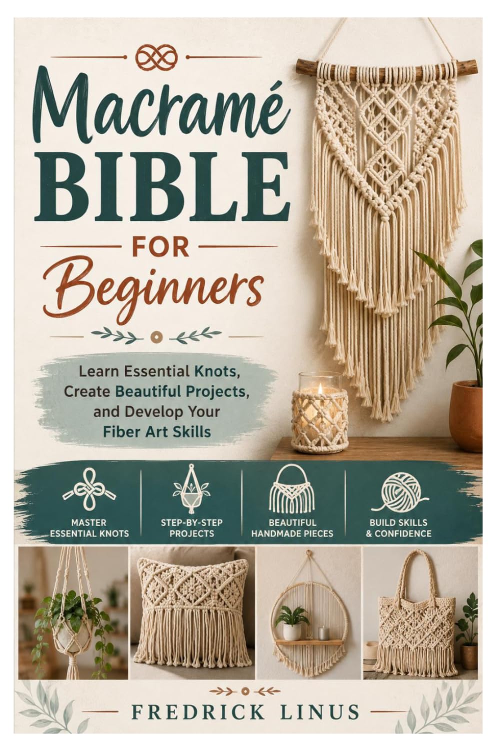 Macramé Bible For Beginners: Learn Essential Knots, Create Beautiful Projects, and Develop Your Fiber Art Skills