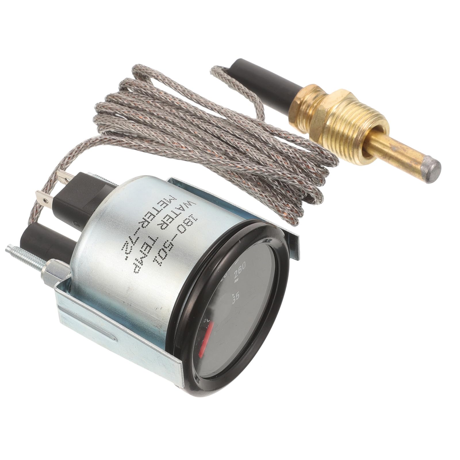 Didiseaon Termometro Meccanico 2 Pollici 52mm per Temperatura Acqua Veicolo con Sensore Affidabile in Metallo e Abs per Riparazioni Fai-da-te Auto