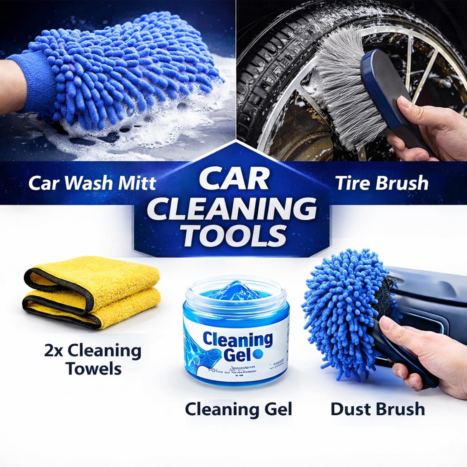 Kit di Pulizia Auto per Il Dettaglio dell'auto